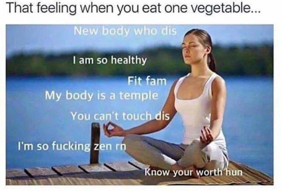 vegetable relatable meme