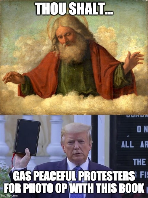 27 Trump Holding Bible Meme 23