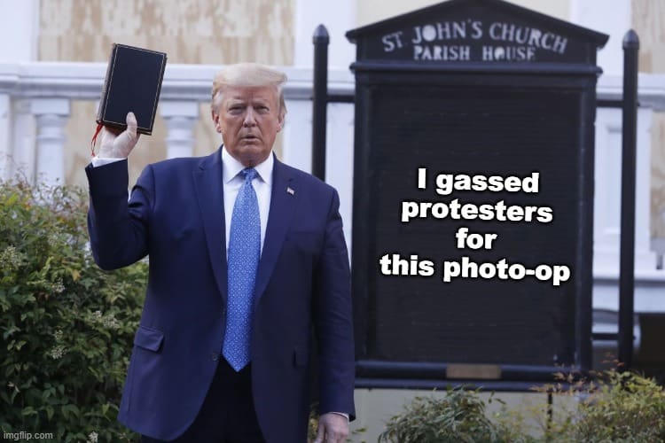 27 Trump Holding Bible Meme 3