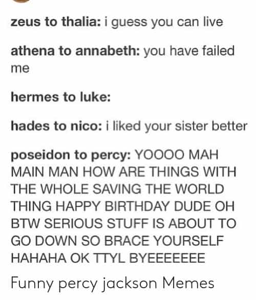 Percy Jackson Memes Laughing at the Gods – Memes Feel