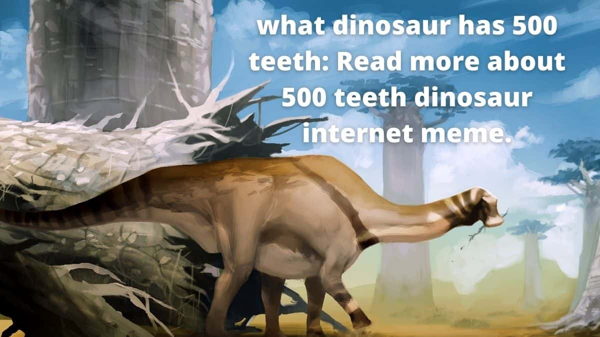 what dinosaur has 500 teeth memes 16