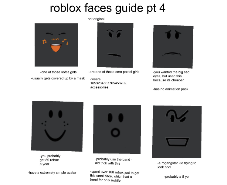 Roblox face names3