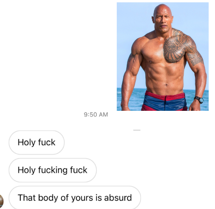 That body of yours is absurd4