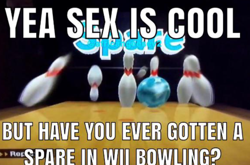 Wii bowling nice cock4