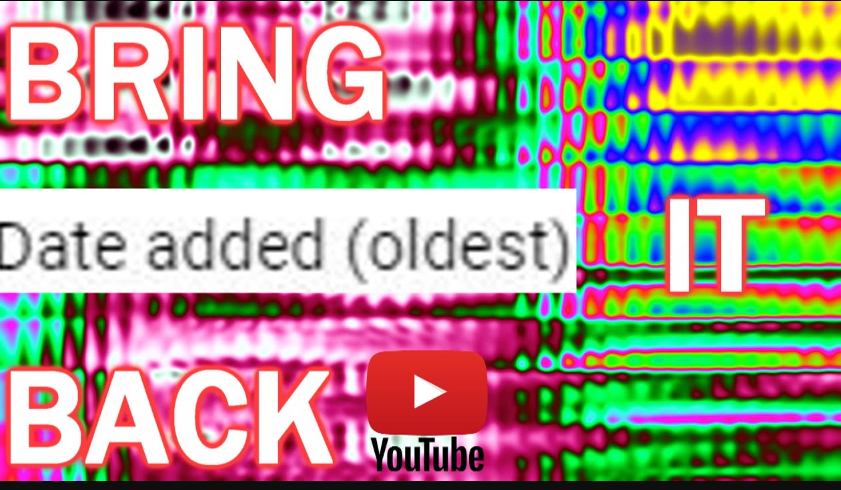 Youtube cant sort by oldest8