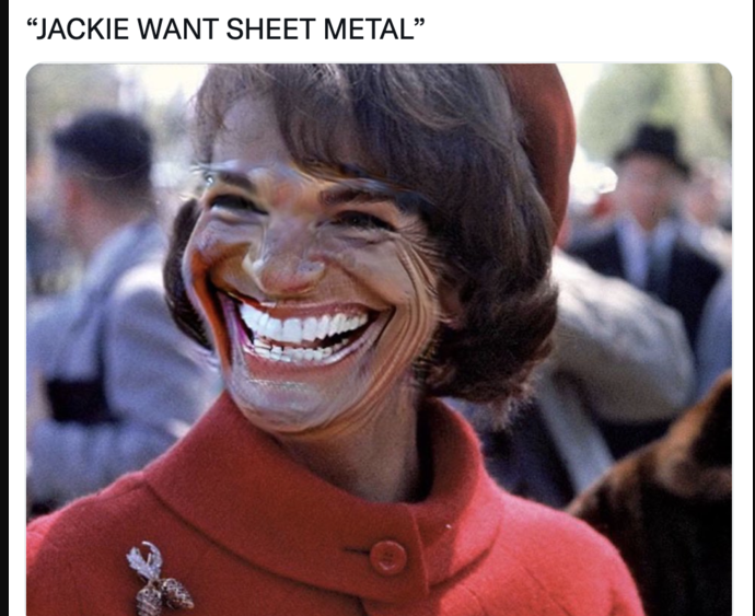 Jackie kennedy eating sheet metal1