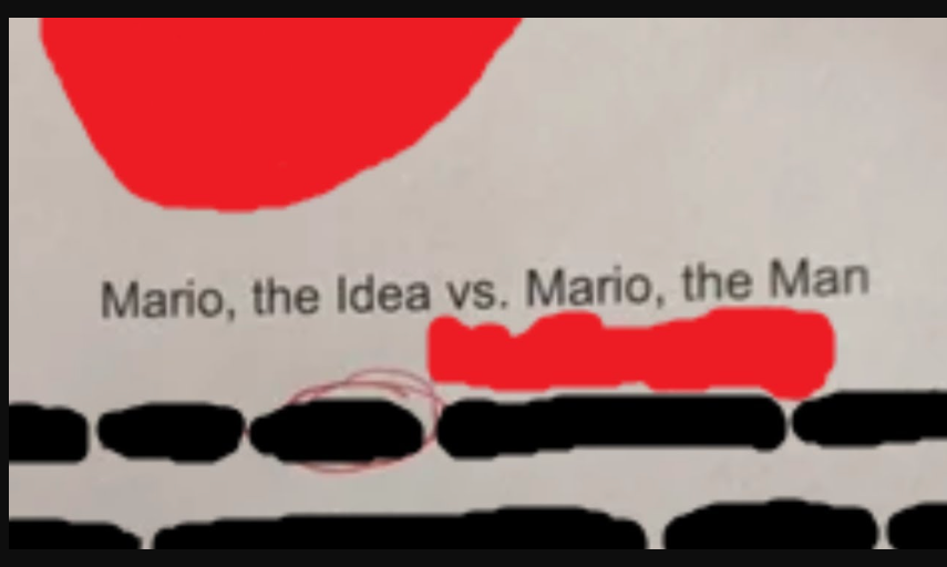 Mario the idea vs mario the man essay1